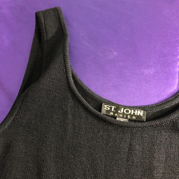 📌St. John Great Form Fitting Sleeveless Knit Dress - Picture 13 of 14